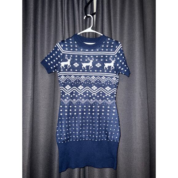 Ugly Christmas Sweater Dress Xmas Size XS Tipsy Elves - Picture 1 of 3